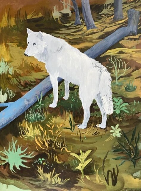 Artist Rene White White Wolf (2021) by Rene Gonzalez | Artsy