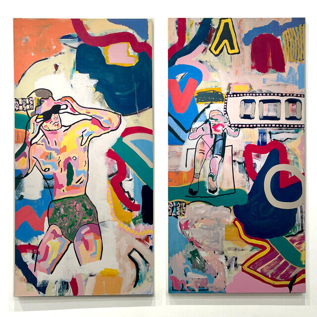 Brandon Altman Brandon Altman | The End Crowd (Diptych) (2020) | For Sale | Artsy