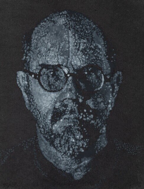 Pulp Shadow Protrait Self-Portrait / Pulp (2001) by Chuck Close | Artsy