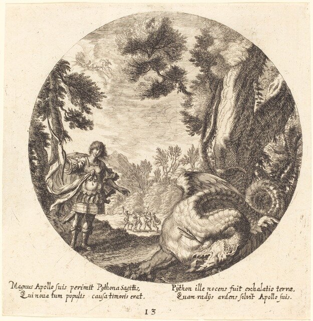 Georg Andreas Wolfgang, the Elder | Apollo Killing the Python (1665 ...