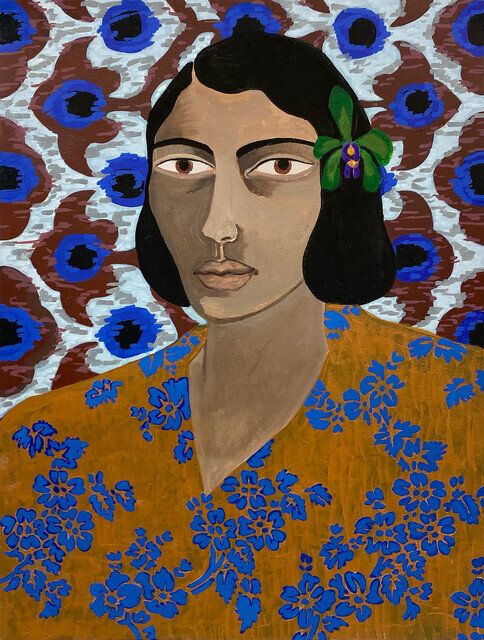 Anuk Rocha Anuk Rocha | Woman With Orchid (2025) | Art & Prints | Artsy