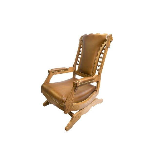 Eastlake Rocker Blue Antique Eastlake/Victorian Rocker (1920's) by Victorian | Artsy