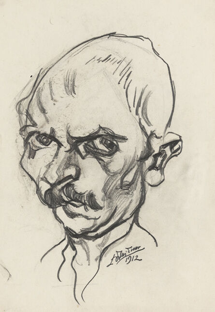 Ludwig Meidner, ‘self portrait’, 1912
