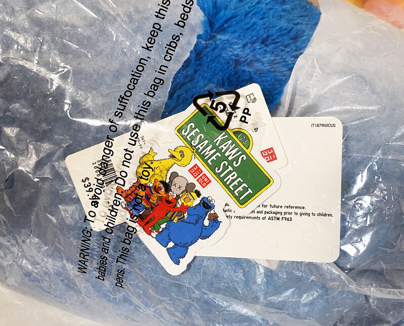 Authentic Kaws x Sesame Street Uniqlo Plush Cookie Monster (from Uniqlo)