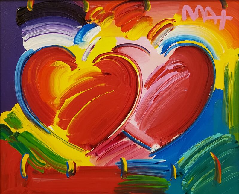 Peter Max Two Hearts 19 Artsy Peter Max Two Hearts 19 Artsy