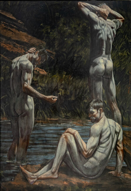Mark Beard, ‘[Bruce Sargeant (1898-1938)] Three Bathers by the Water’, n.d.