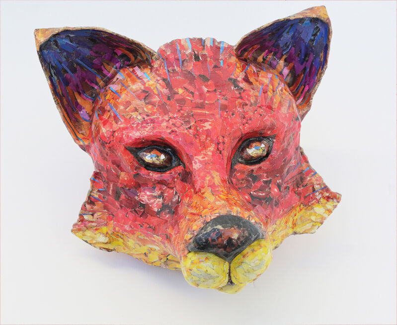 Springen Primitief Praten Yulia Shtern | For Fox Sake - Free Standing Animal Sculpture in Red +  Yellow + Purple (2017) | Available for Sale | Artsy
