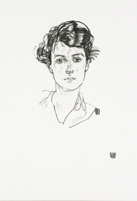 Egon Schiele, ‘Portrait of a Young Woman [Handzeichnungen]’, 1920