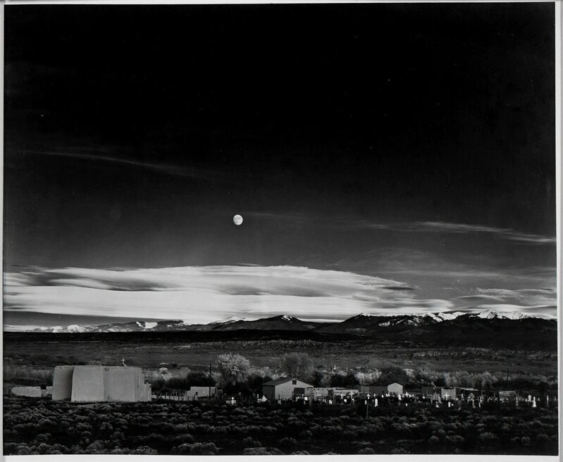Ansel Adams Moonrise Hernandez New Mexico 1941 Artsy ansel-adams-moonrise-hernandez-new-mexico-1941-artsy