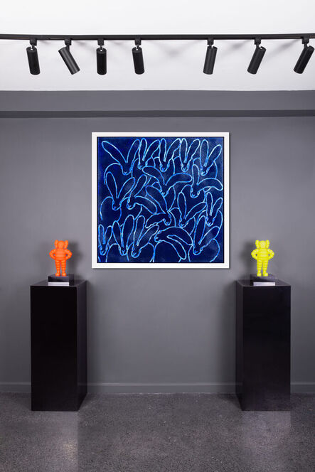 Hunt Slonem, ‘'Blue Lagoon' Unique painting’, 2023