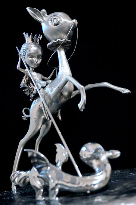 Nicoletta Ceccoli, ‘The Princess and the Prey Stainless Steel Sculpture - AP’, 2022