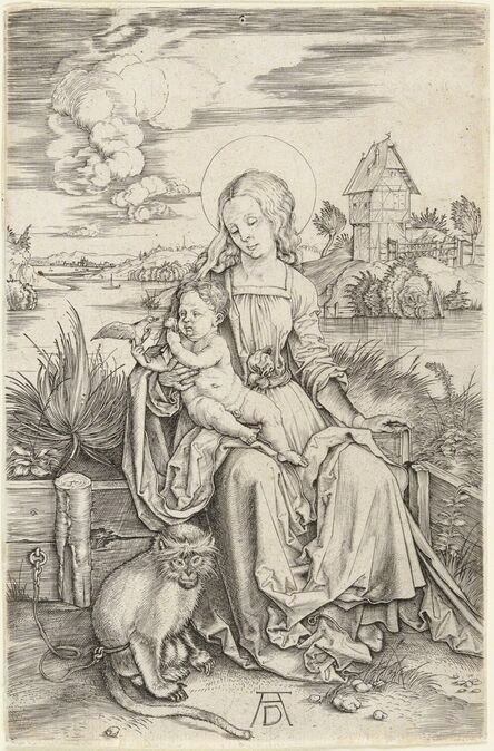 Albrecht Dürer, ‘MADONNA AND CHILD WITH THE MONKEY’, ca. 1498