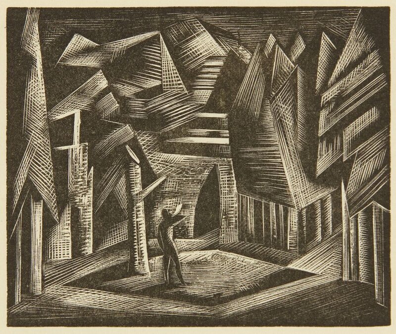 Paul Nash | Die Walkure, the Valkyrie's home; The Hall of the ...