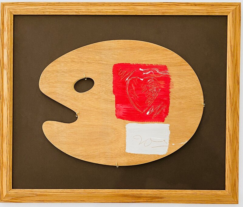 Jim Dine, (untitled) Artist Palette with Heart in Red (ca. 1986), Available for Sale