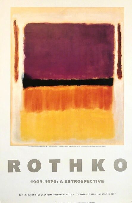 Christie's Mark Rothko No. 36, (Black Stripe) 1958 Modern Art