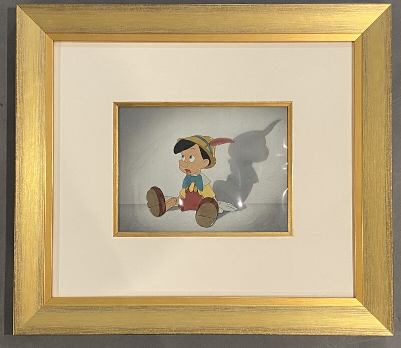 Walt Disney Studios | Walt Disney Production Cel of Pinocchio on a  Courvoisier Background from Pinocchio (1940) | Artsy