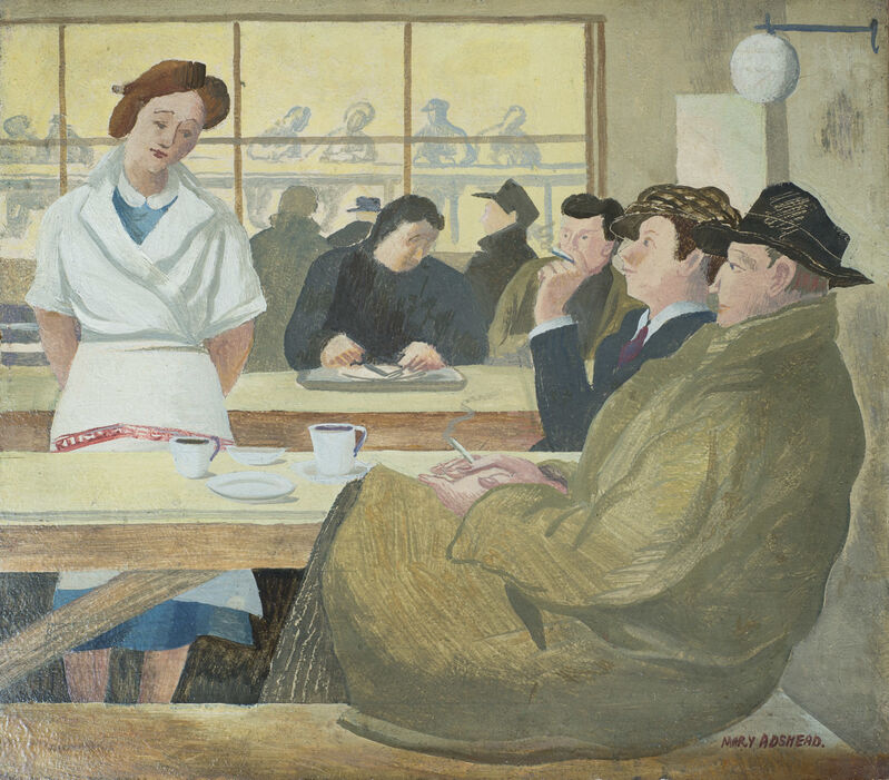 Mary Adshead | British Restaurant Coventry After Dinner (1941) | Artsy
