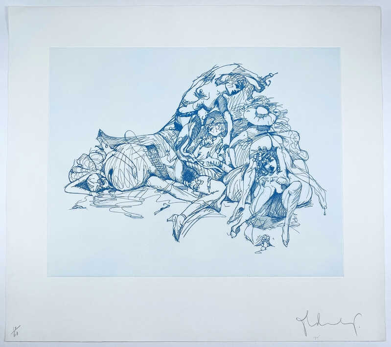 Claes Oldenburg Study for a Monument in the Heroic/Erotic