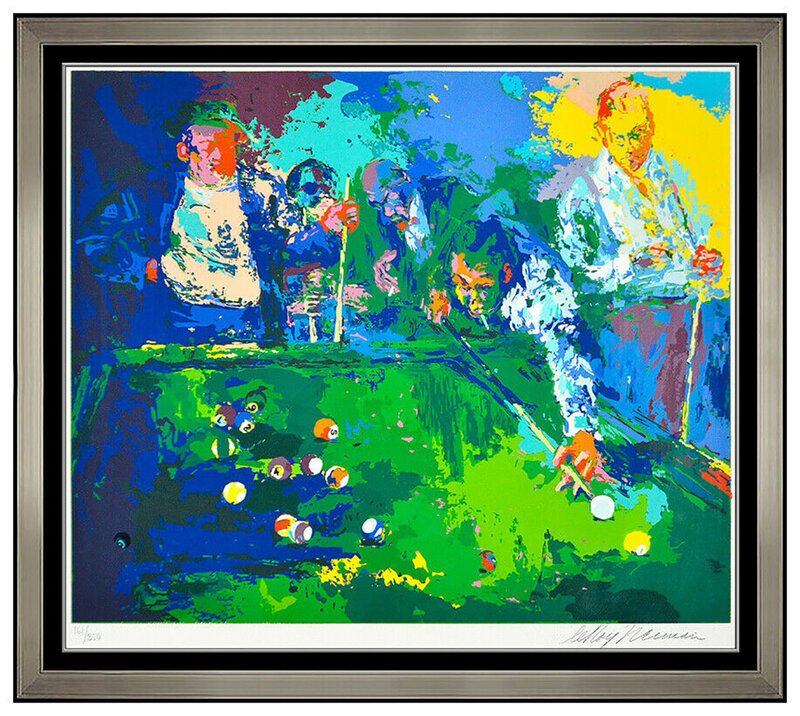 LEROY NEIMAN Original OIL PAINTING on BOARD Big Time Golf Signed