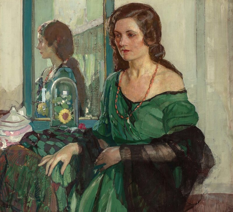 Richard Edward Miller | Lady in Green (circa 1932) | Art & Prints | Artsy Richard Edward Miller | Lady in Green (circa 1932) | Art & Prints | Artsy