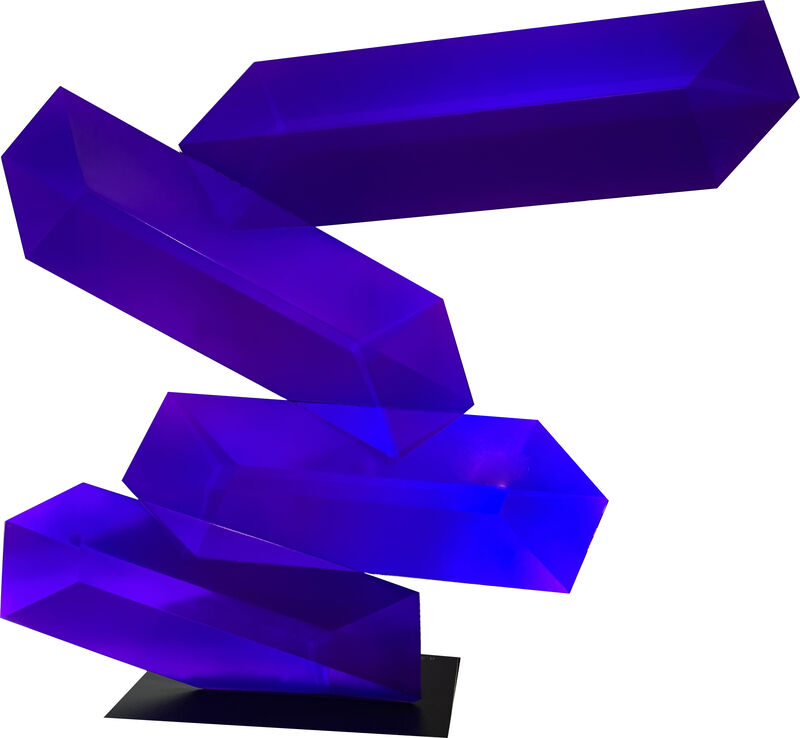 Rafael Barrios | Levitating Prisma Translucent Violet Purple (2019) |  Available for Sale | Artsy