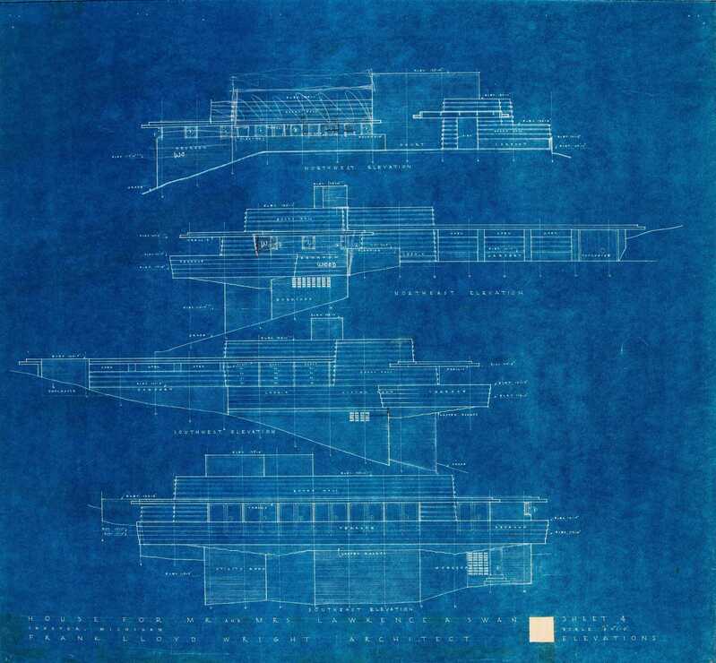 Frank Lloyd Wright Blueprints Calculations
