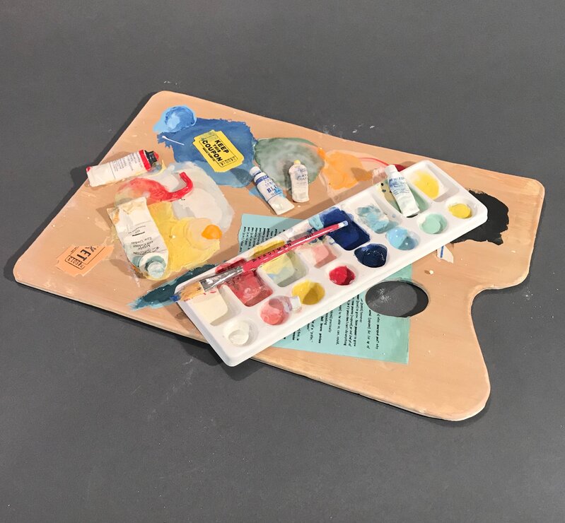 Richard Shaw, Oil Palette with Watercolor Tray (2023), Available for Sale