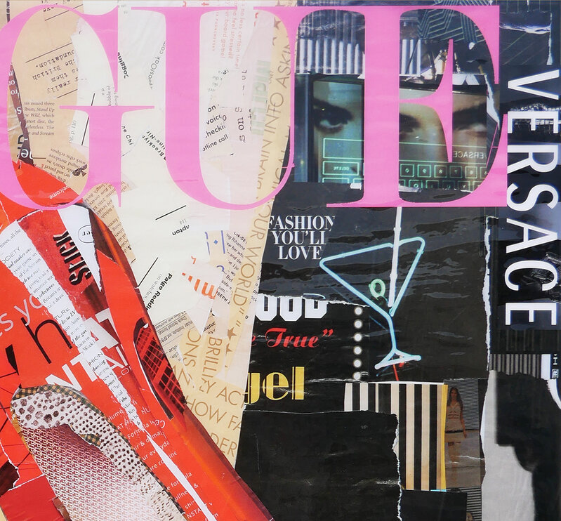 Jim Hudek, Audrey Hepburn Louis Vuitton Vogue Mixed Media Contemporary  Collage (2000s), Available for Sale