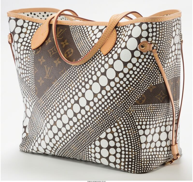 Yayoi Kusama | Louis Vuitton Limited White Infinity Dots Canvas MM Bag (2012) | Artsy