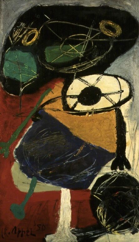 Karel Appel, ‘Young boy with a ball’