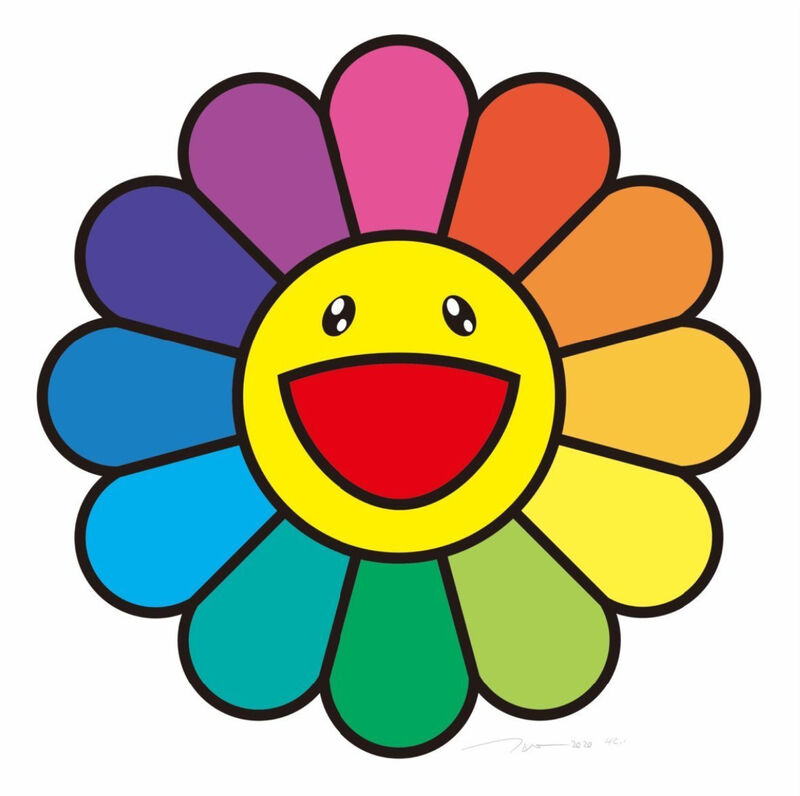 Takashi Murakami | Smile On, Rainbow Flower!! (2021) | Artsy