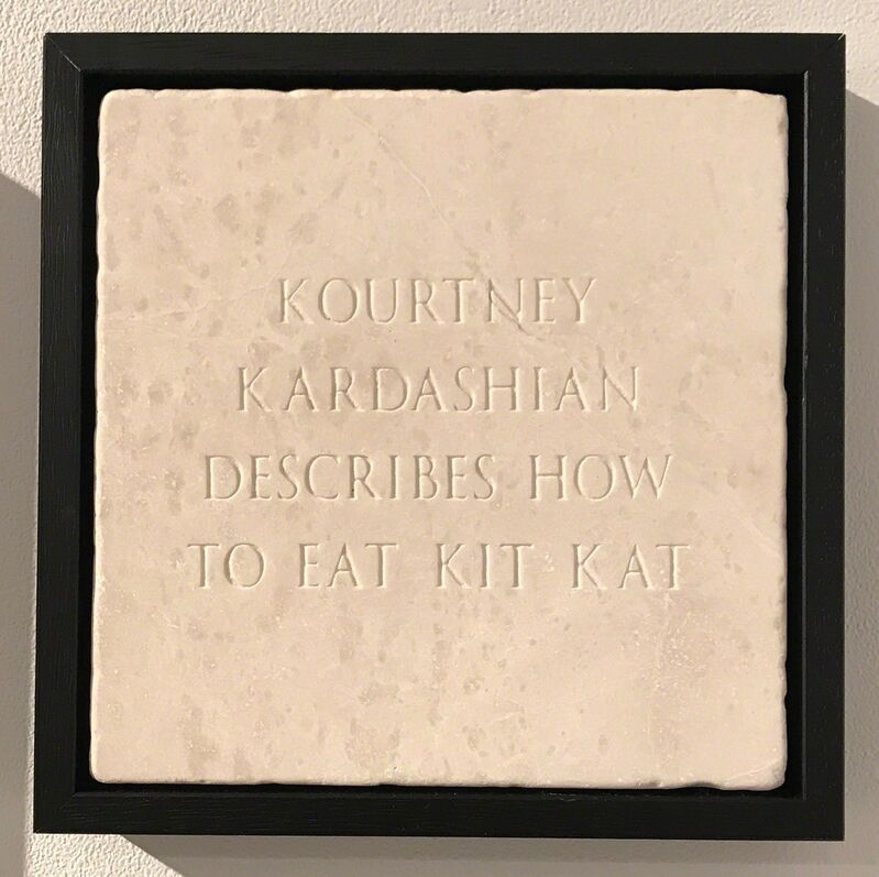 Bedstefar Rendition hegn Sarah Maple | Kourtney Kardashian Describes How To Eat Kit Kat (2017) |  Artsy
