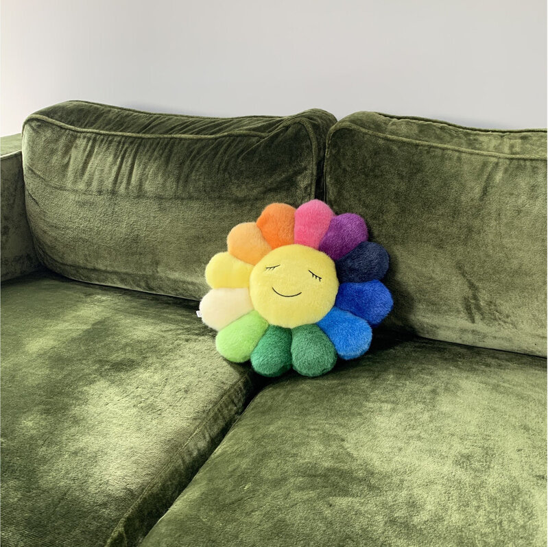 Takashi Murakami, Flower Cushion (Rainbow/Yellow/Blue) (2017), Available  for Sale