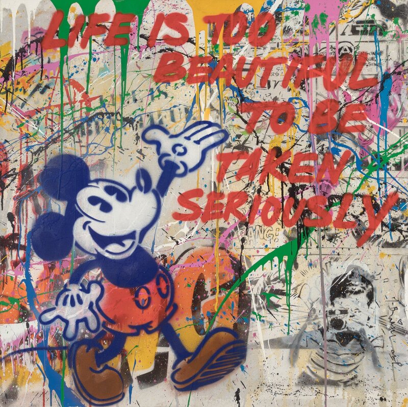 Mickey Mouse Banksy Pop Art Street Art Mickey Graffiti Art 