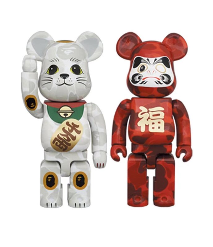 Medicom Toy BEARBRICK BAPE Maneko Neko And Daruma Set 100% And 400%  Available For Immediate Sale At Sotheby's