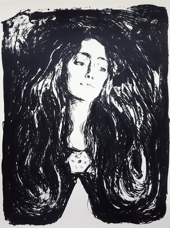 Edvard Munch Exhibition Poster The Brooch. Eva Mudocci Print -  Portugal