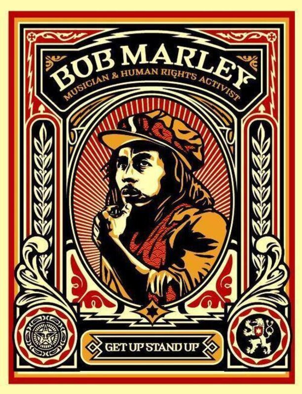 Bob Marley Wood Burning Art Print