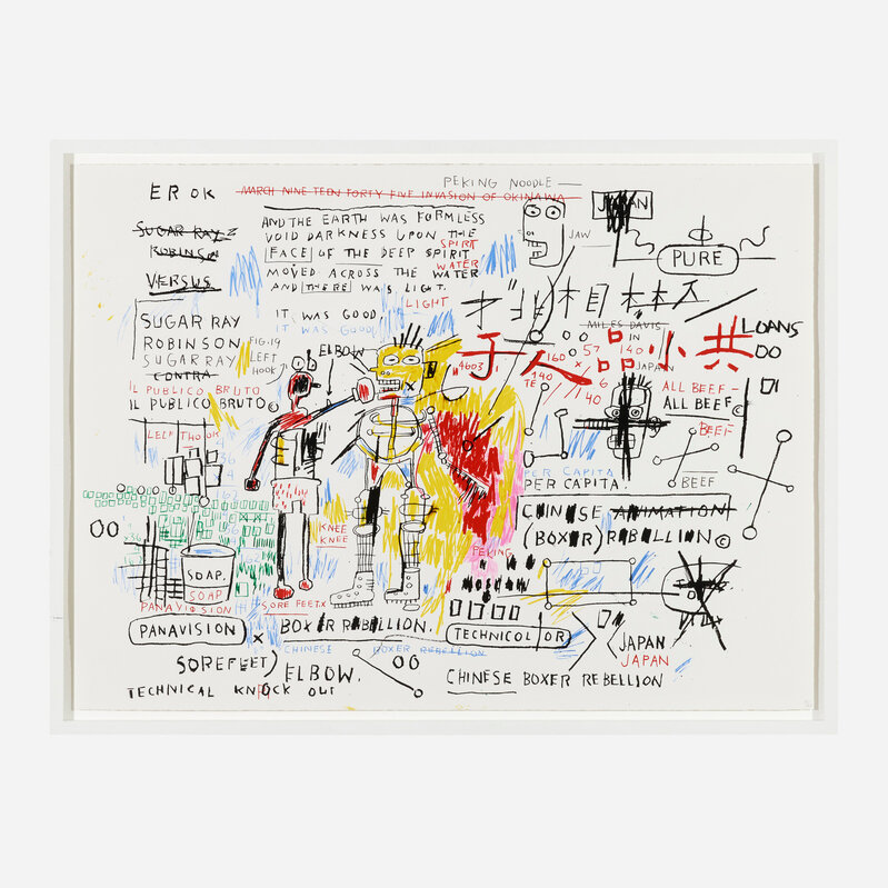After Jean-Michel Basquiat | Boxer Rebellion (1982-83) | Artsy