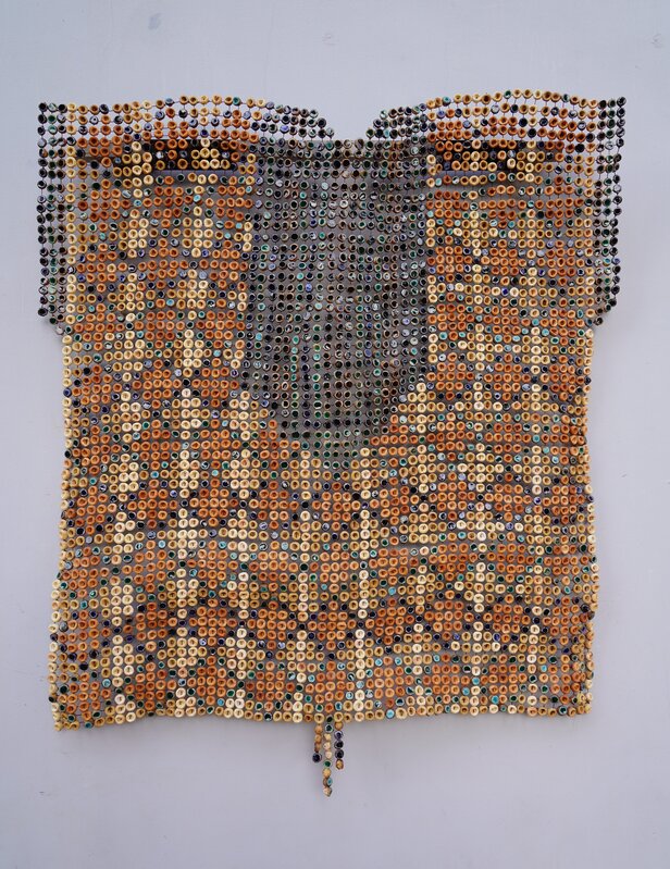 Checquered Shell Chequered Jumper with Floral Patterns (2024) by Ozioma Onuzulike | Artsy
