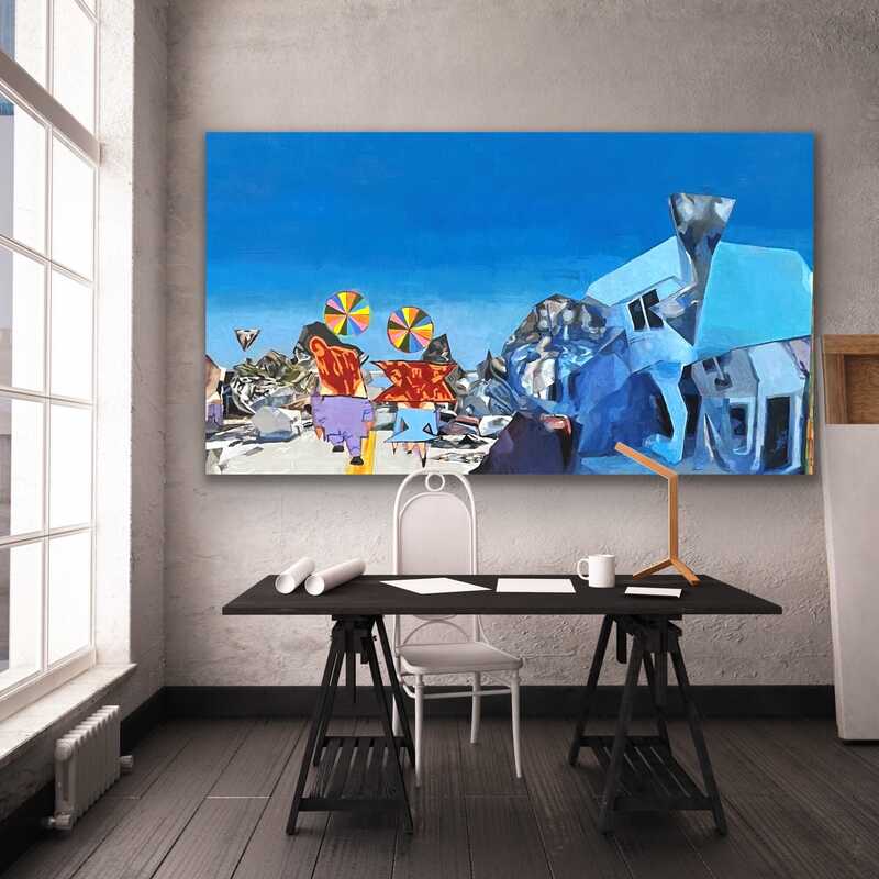 Sam Perry (1956-2021) The Neighborhood (2017) Available for