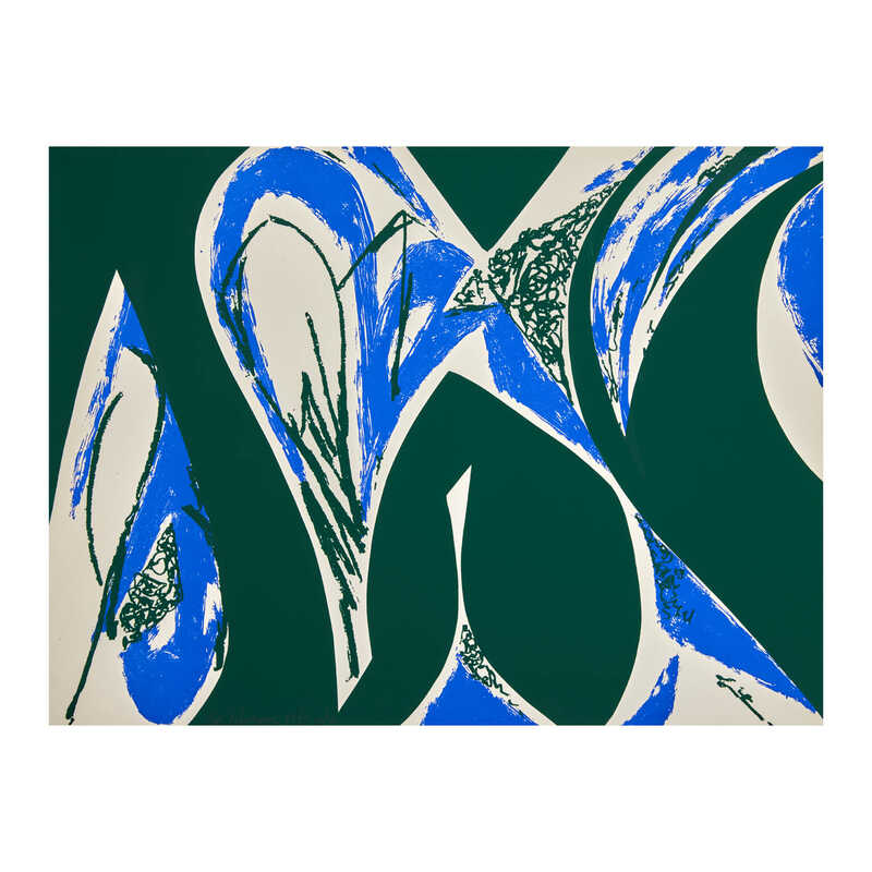 Lee Krasner Free Space Blue (1975) Available for Sale Artsy