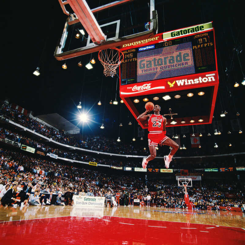 Walter Iooss, The Slam Dunk, Michael Jordan, Chicago, IL
