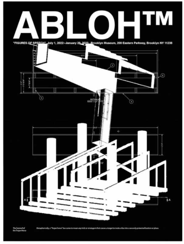 Virgil Abloh Figures of Speech #1 Poster) Brooklyn Museum
