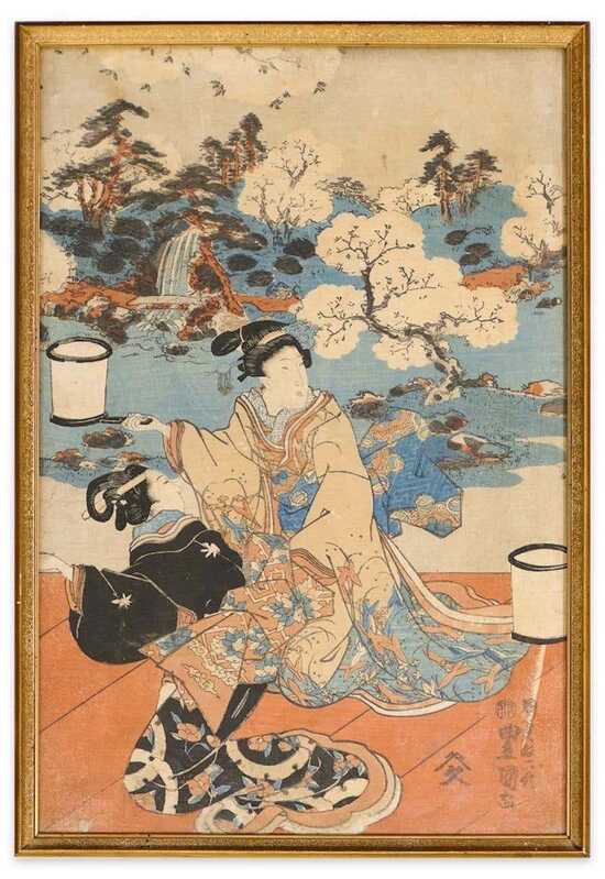 Utagawa Kuniyoshi Kabuki Scene (Mid 19th Century) Artsy