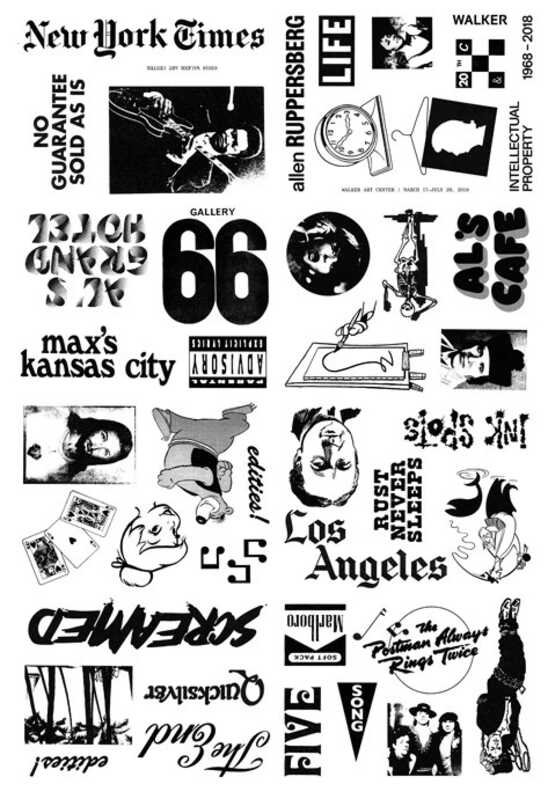 Allen Ruppersberg Special Thermographic raised ink poster for