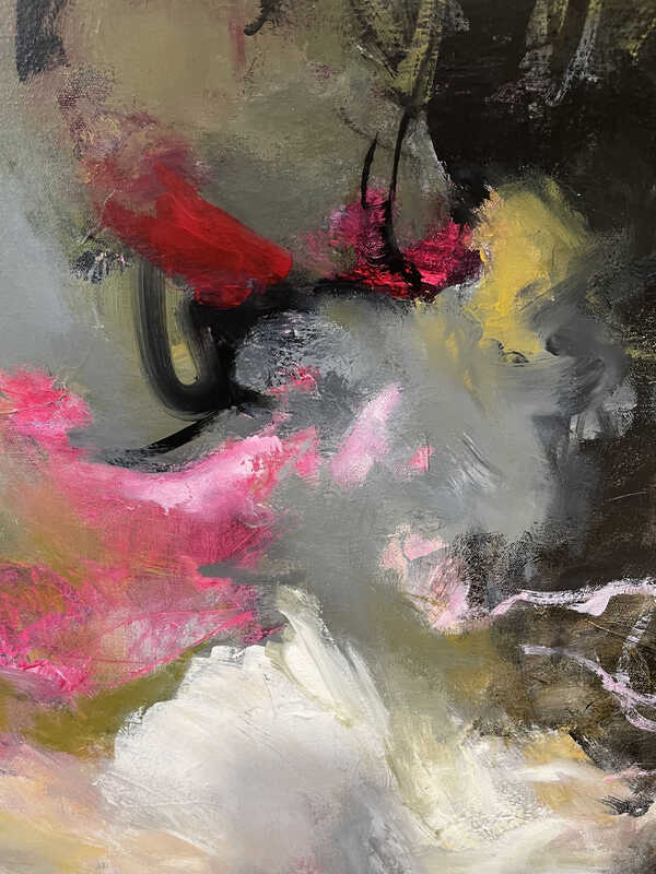 Laurie Barmore Tornado Warning Contemporary Abstract Painting