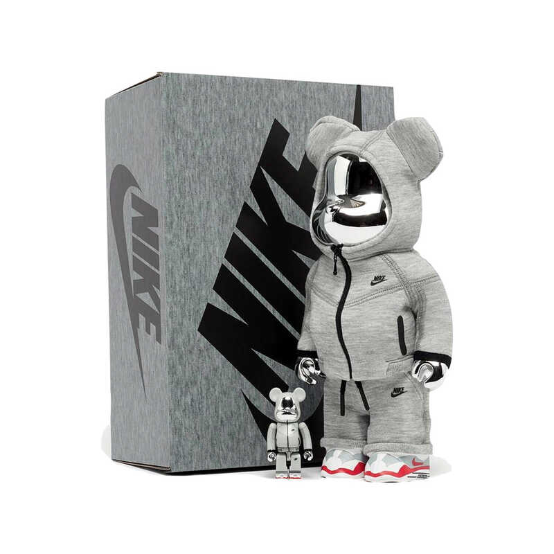 BE@RBRICK 400% 100% Bearbrick Set Nike Tech Fleece N98 by
