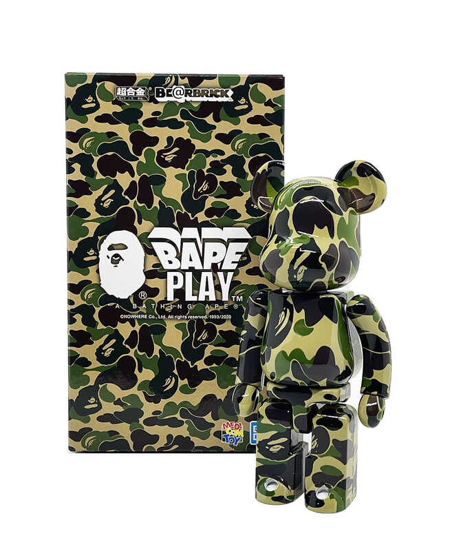 BE@RBRICK X BAPE 'ABC Camo Shark' (green) (2022) Artsy