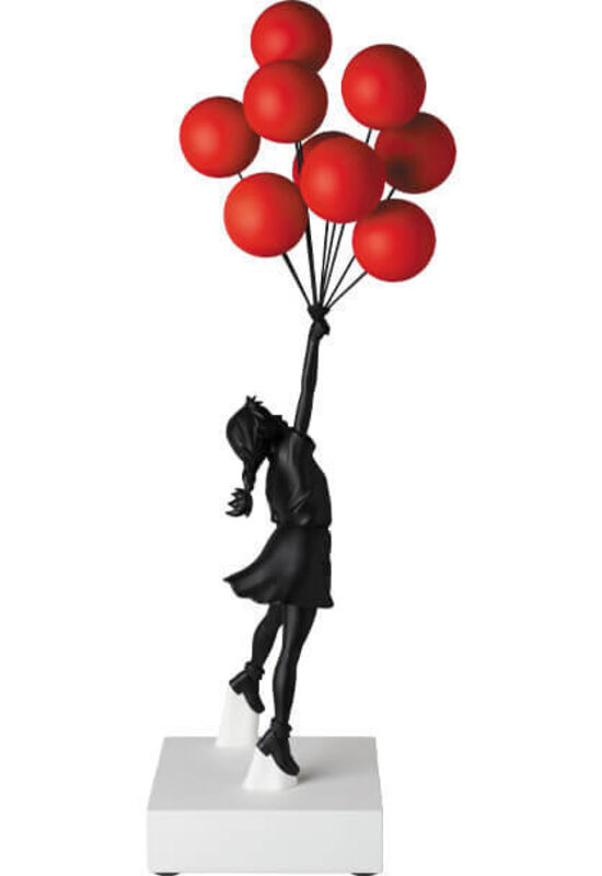 Banksy | Flying Balloon Black/Red | Artsy