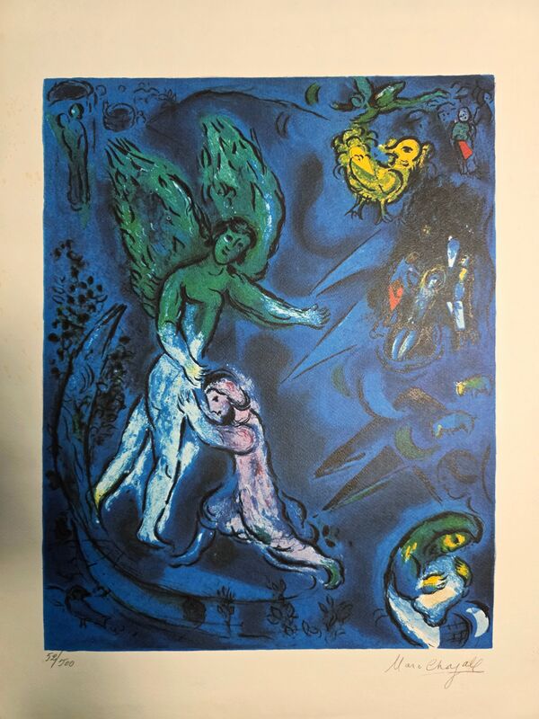 The struggle of Jacob and the angel — Marc Chagall